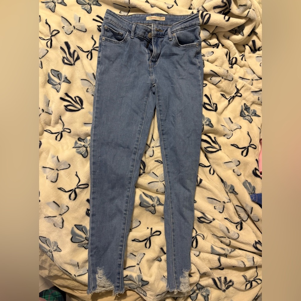 Women's Skinny Jeans in Blue Denim